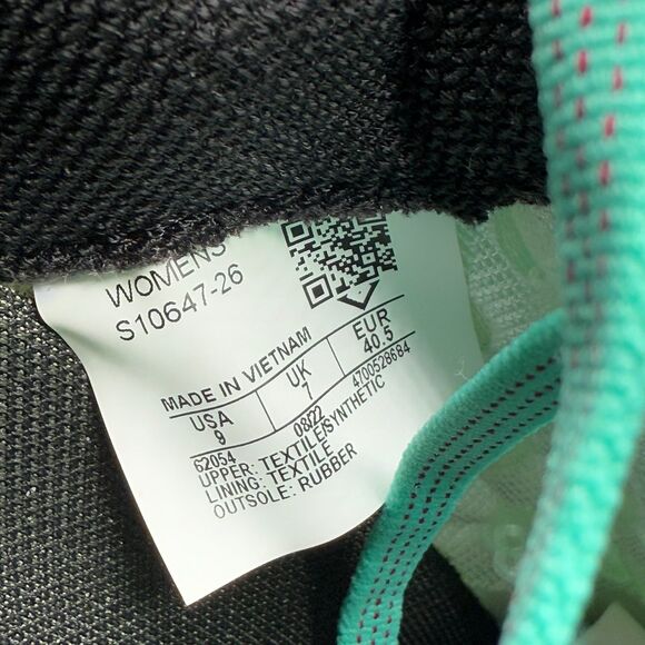 Saucony Endorphin Trail running Shies Women's Cool Mist/Acid Sz 9 - Picture 10 of 10